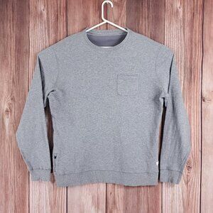 *READ* Vuori Mens Size XXL Jeffreys Pullover Crewneck Sweatshirt Gray Pockets